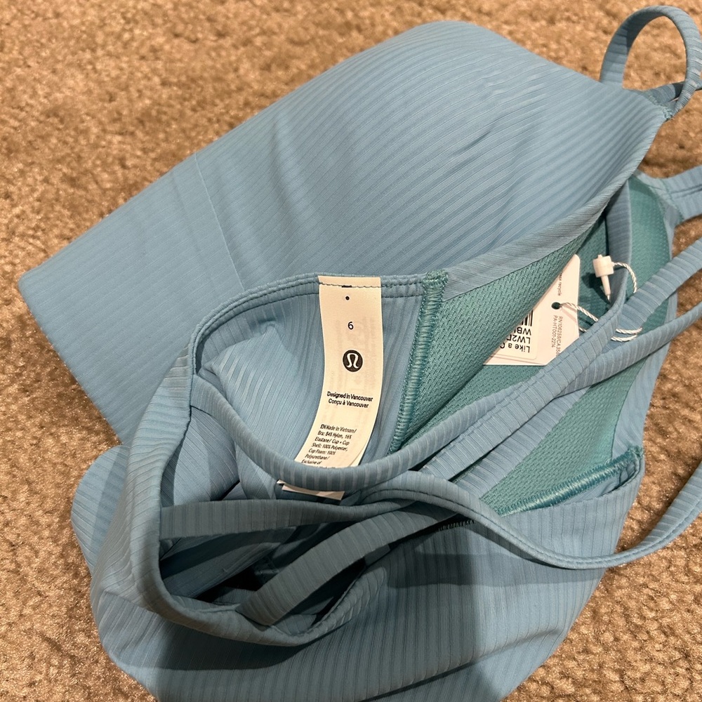 Lululemon Athletica Like a cloud longline bra ribbed B/C WBLE - Picture 3 of 3